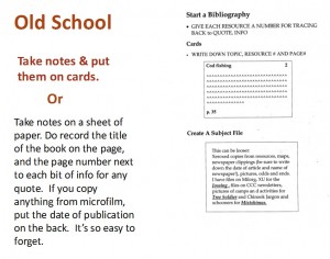 Old School of notetaking